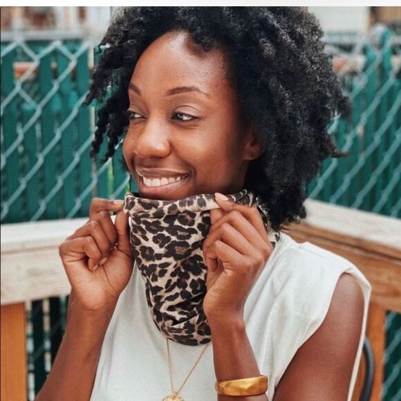 Anthropologie Amadi Tie-Back Bandana leopard or backless tube top size XS - Picture 5 of 5